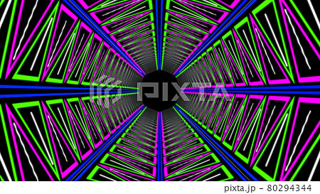 サイバー　トンネル　デジタル　CG　背景　壁紙 80294344