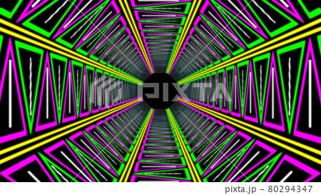 サイバー　トンネル　デジタル　CG　背景　壁紙 80294347