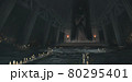 夜の神殿／イラスト背景 80295401