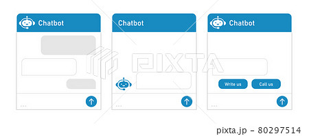 Chatbot And Dialogue Window Mobile Helper のイラスト素材