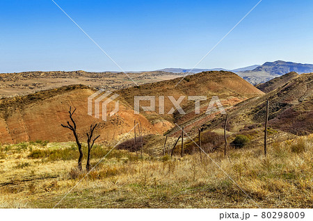 Landscape in desert Gareja, Georgia Landscape in desert Gareja, Georgia 80298009