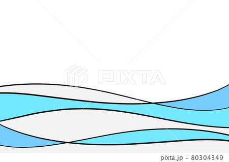 ステンドグラスの背景 長方形 波模様のイラスト素材 [80304349] - PIXTA
