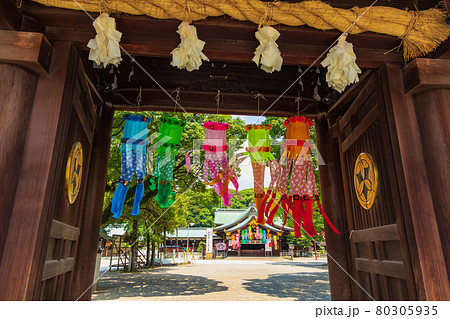 真清田神社、織物業の繁栄を願う七夕まつり〈愛知県一宮市〉 80305935