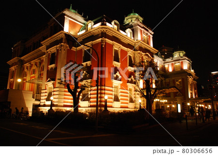 日本銀行大阪支店ライトアップ／大阪府の写真素材 [80306656] - PIXTA