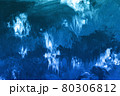 Winter blue scene texture background, paint smudges, strokes. 80306812