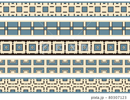 Seamless decorative borders Seamless decorative borders 80307123