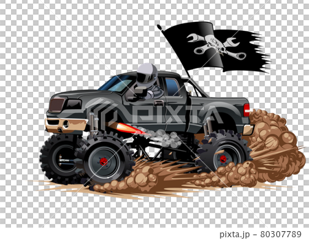 Cartoon Monster Truck 80307789