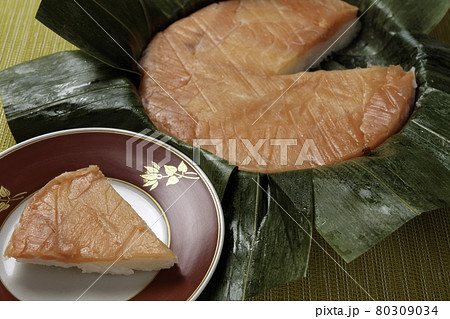 富山の駅弁で有名な鱒寿し 富山の駅弁で有名な鱒寿し 80309034