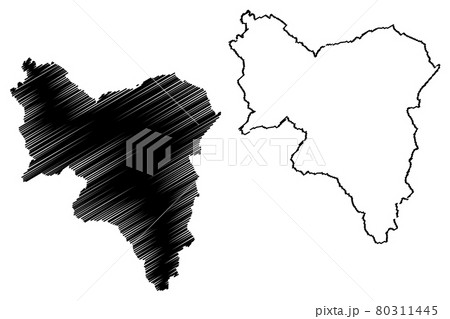 South Lanarkshire map vector.... 80311445