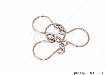 Metal puzzle shining on a white background 80311521
