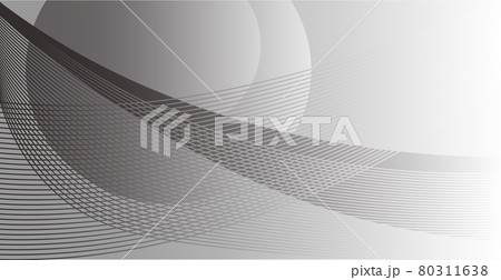 White vector background with wavy lines and dots 80311638