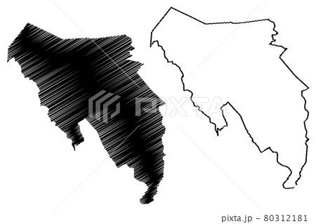 Blaenau Gwent map vector.... 80312181