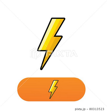 Thunderbolt lightning logo vector image Thunderbolt lightning logo vector image 80313523