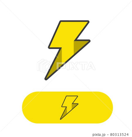 Thunderbolt lightning logo vector image 80313524