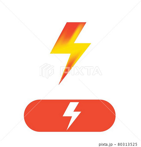Thunderbolt lightning logo vector image 80313525