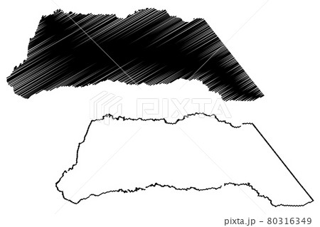 Arauca Department map vector.... Arauca Department map vector.... 80316349