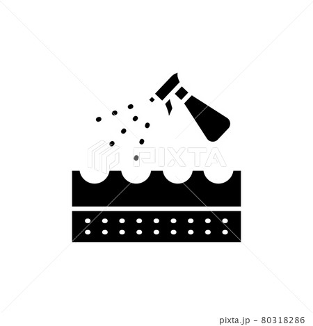 Splashing soil line icon. Isolated vector element. Splashing soil line icon. Isolated vector element. 80318286