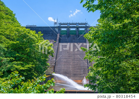 中木ダム 妙義湖 初夏の周辺景色 中木ダム 妙義湖 初夏の周辺景色 80318454