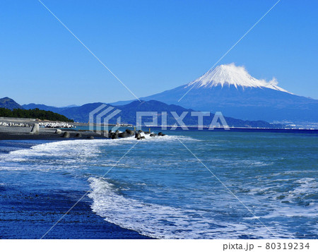 三保松原からの富士山 三保松原からの富士山 80319234