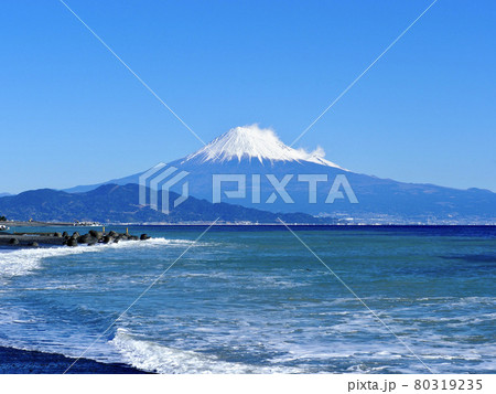 三保松原からの富士山 80319235