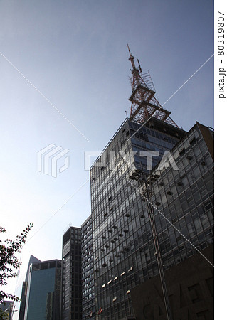 サンパウロのビジネス街の夕景 80319807