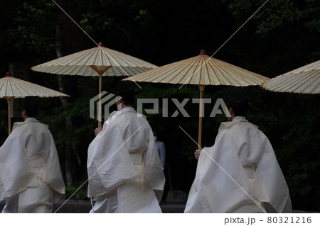 雨の伊勢神宮 大祓と周辺の風景 雨の伊勢神宮 大祓と周辺の風景 80321216