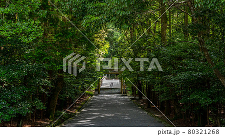 雨の伊勢神宮　大祓と周辺の風景 80321268