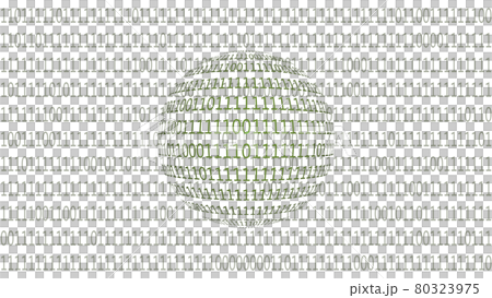 Innumerable rows of numbers 0 and 1 Spherical and background Innumerable rows of numbers 0 and 1 Spherical and background 80323975