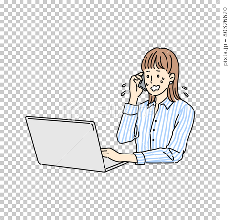 女性電話、商務、個人電腦、銷售 80326620