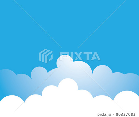 Blue sky with cloud background vector illustration 80327083