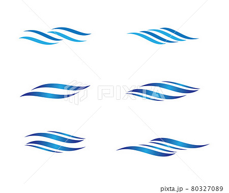 Wave symbol vector illustration design 80327089