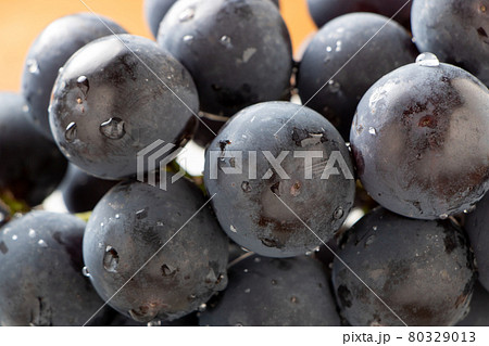 ぶどう(種無しピオーネ)のアップ。 80329013