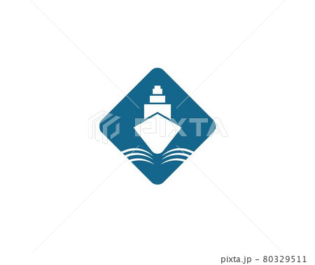 Cruise ship symbol illustration Cruise ship symbol illustration 80329511