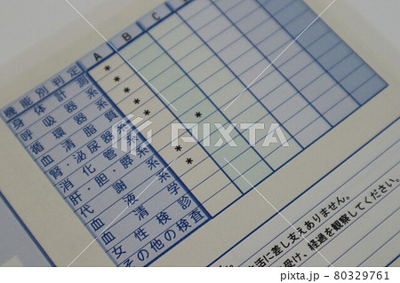 職場の健康診断の結果 職場の健康診断の結果 80329761