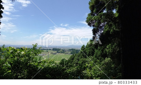 増山城　一ノ丸からの眺め 80333433
