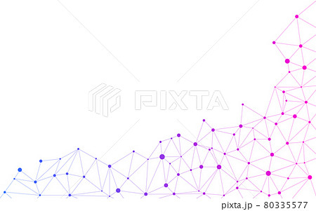 紫グラデーションのネットワークをイメージしたアブストラクト素材 80335577