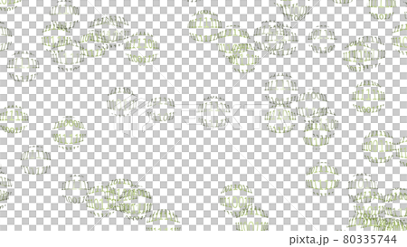 多数の球体に無数に並んだ0と1の数字の列 80335744