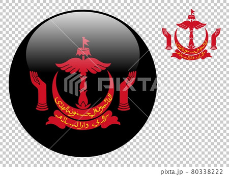 Coat of arms of Brunei vector illustration on a transparent background 80338222