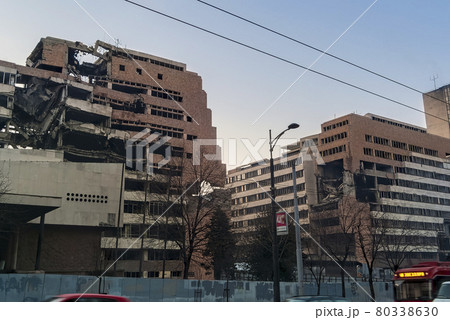 セルビア ベオグラード NATO空爆跡 (旧ユーゴスラビア国防省ビル) / Belgrade 80338630