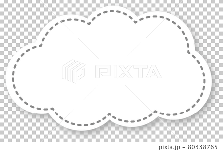 Simple cloud illustration Simple cloud illustration 80338765
