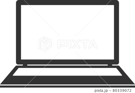 Vector laptop icon isolated on a white background. 80339072