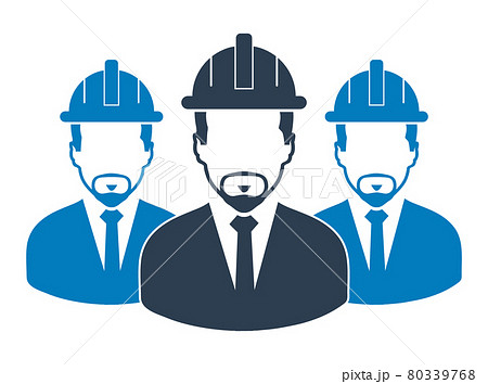 Male Engineer Team Icon. Flat style vector EPS. Male Engineer Team Icon. Flat style vector EPS. 80339768