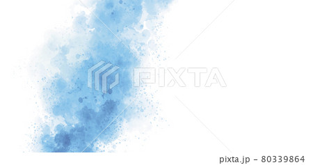 Blue watercolor on white background vector illustration Blue watercolor on white background vector illustration 80339864