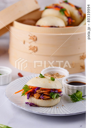 Taiwanese gua bao, Asian hamburger Taiwanese gua bao, Asian hamburger 80339994