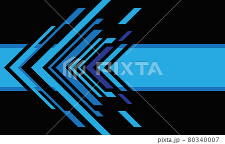 Abstract blue arrow technology on black design modern futuristic background vector illustration. Abstract blue arrow technology on black design modern futuristic background vector illustration. 80340007