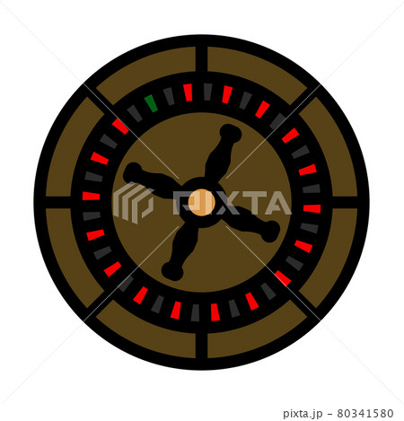 Roulette Wheel Icon Roulette Wheel Icon 80341580