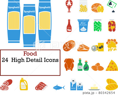 Food Icon Set Food Icon Set 80342654