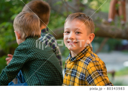 Happy family together 80343983