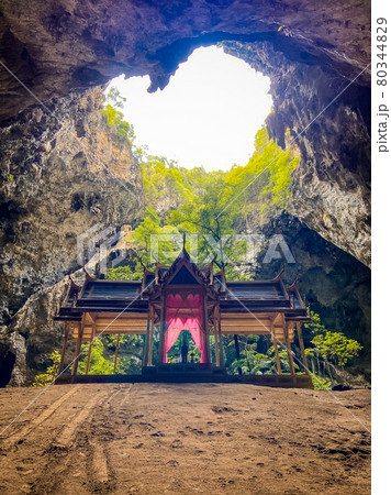 Phraya Nakhon Cave, Khua Kharuehat pavillion temple in Khao Sam Roi Yot National Park in Prachuap 80344829