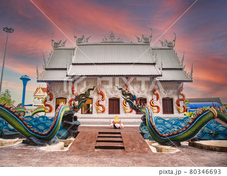 Wat Nong Chap Tao, turtle and dragon temple in Pattaya, Chonburi, Thailand 80346693
